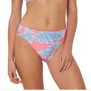 Marlyn Monroe Pink Palm Leaf Bottoms swimsuit